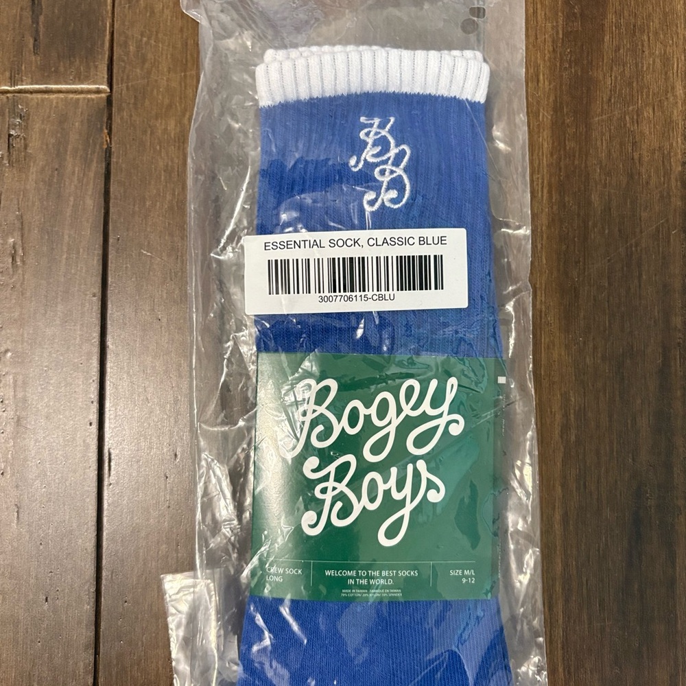 Bogey Boys by Mackelmore Classic Blue Golf Socks Preppy Retro Style Colorful - Picture 3 of 5